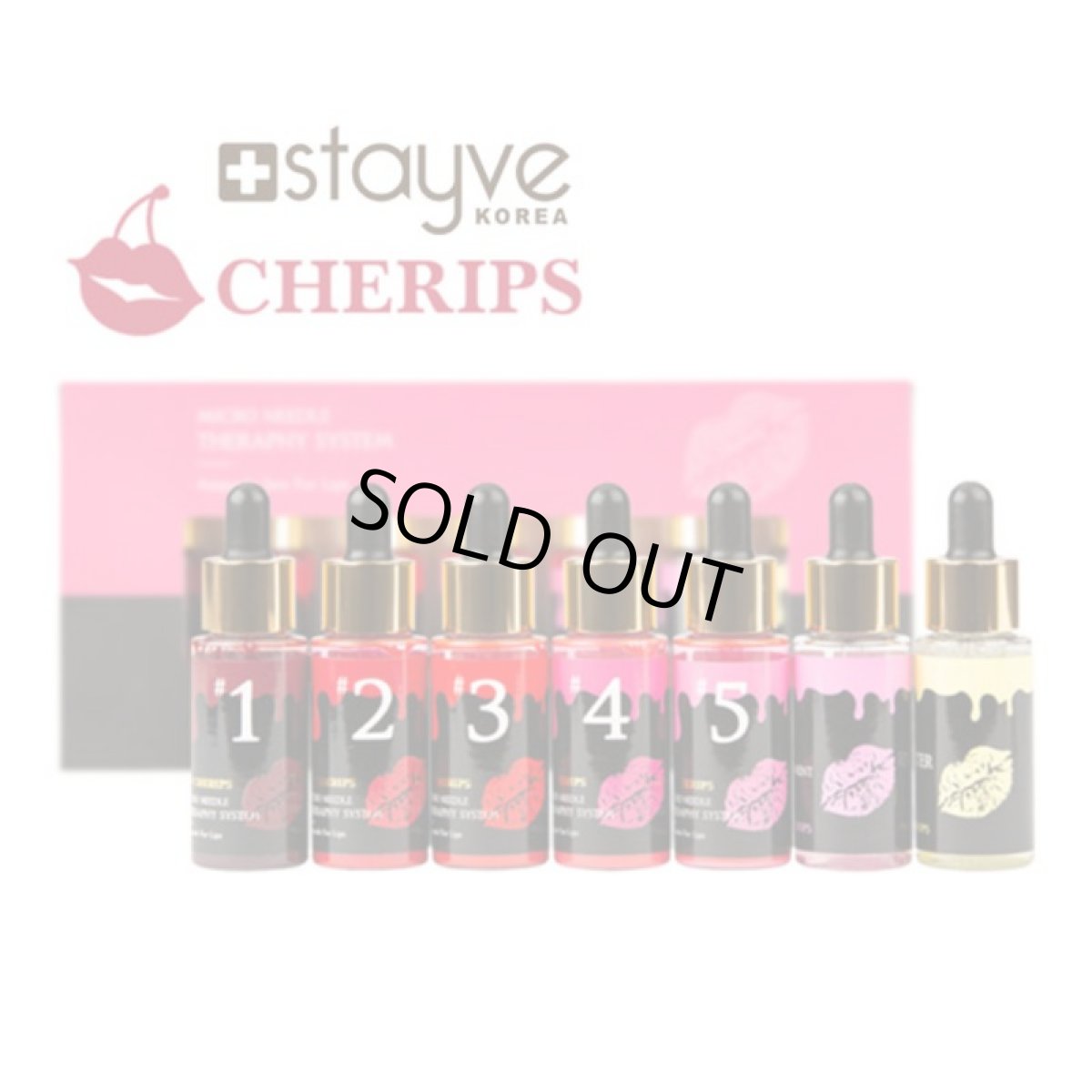 画像1: Stayve Cherips Micro-needling Ampoules Set for Lips  ステイヴ チェリップス リップ用 カラー材 (1)